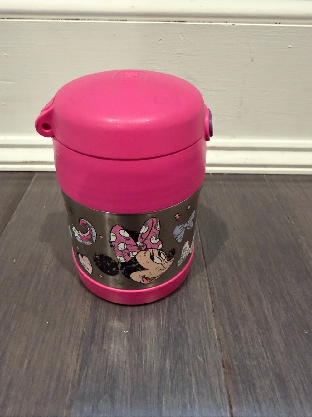 Thermos Disney Minnie Mouse Pink Stainless Steel Kids Food Jar Lunch - Picture 3 of 9